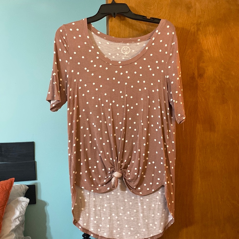 Maurice’s mauve 24/7 basic top